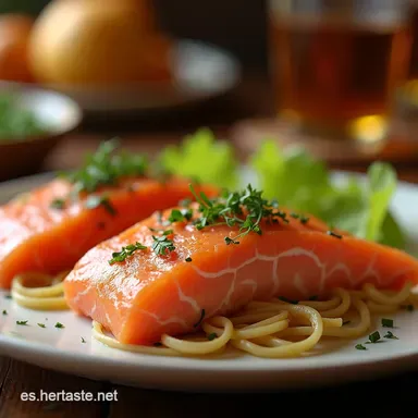 Salm&oacute;n Cenizo 2024 Elegancia en tu Plato Receta F&aacute;cil Tarjeta de receta