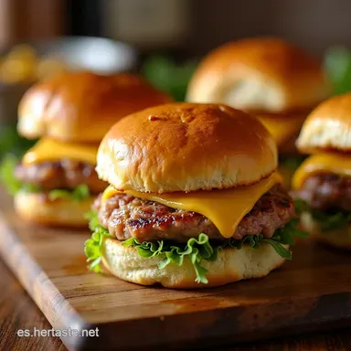 Sliders de Pavo y Queso F&aacute;ciles Receta para Chuparse los Dedos Tarjeta de receta