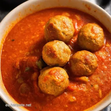 Sopa de Alb&oacute;ndigas Italiana Receta Casera y Calentita Tarjeta de receta