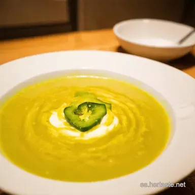 Sopa Fr&iacute;a Pepino Yogur Mi Secreto Refrescante y F&aacute;cil Tarjeta de receta