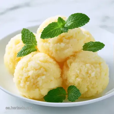 Sorbete Lim&oacute;n Menta para 6 Personas Tarjeta de receta