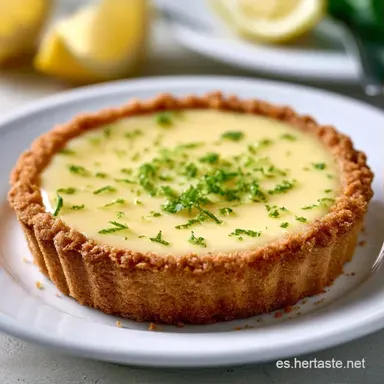 Tarta de Lim&oacute;n: Cremosa y Ligera Tarjeta de receta