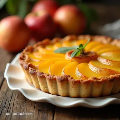 Tarta Alemana Receta Cl&aacute;sica de Manzana y Crumble Tarjeta de receta