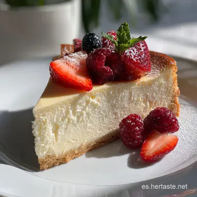 Tarta de queso philadelphia horno cremosa: Receta F&aacute;cil Tarjeta de receta