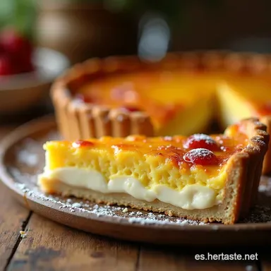 Tarta de Queso y Yogur Griego Cremosa y Ligera Tarjeta de receta