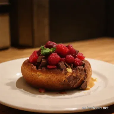 Frambuesa y Chocolate Salado Mi Pastel R&uacute;stico Favorito Tarjeta de receta