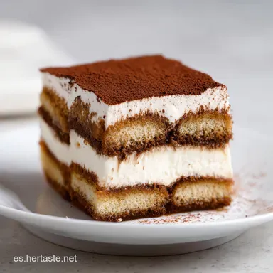 Tiramis&uacute; Cl&aacute;sico: Textura Sedosa Tarjeta de receta
