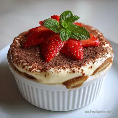 Tiramis&uacute; F&aacute;cil Casero con Mascarpone (8 Raciones) Tarjeta de receta