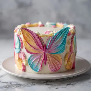 Torta De Mariposas con Cobertura de Seda Tarjeta de receta