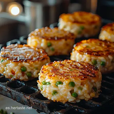 Tortitas de verduras y arroz La receta f&aacute;cil que usa sobras y queda crujiente Tarjeta de receta