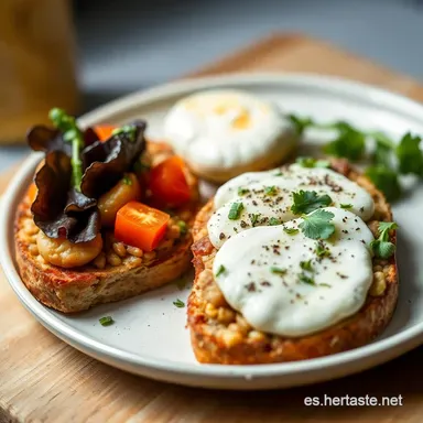 Tostada Vegana "Noruega": &iexcl;Mi Desayuno Vikingo F&aacute;cil! Tarjeta de receta