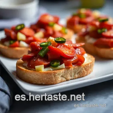 Tostas de Chorizo Andaluzas: &iexcl;Un Aperitivo Espa&ntilde;ol R&aacute;pido! Tarjeta de receta