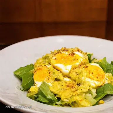 Ensalada de Huevo Receta F&aacute;cil El Toque Secreto de la Abuela Tarjeta de receta