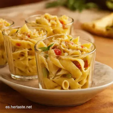 Vasitos de Ensalada de Pasta Listos Para Llevar Tarjeta de receta