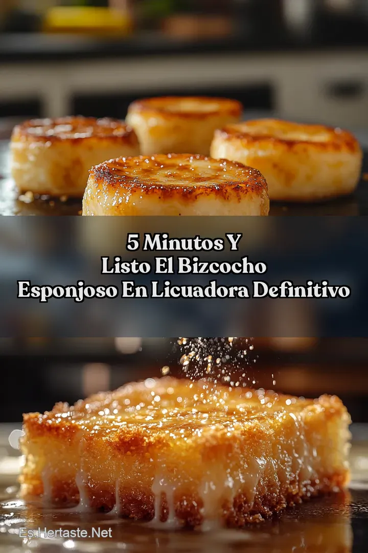 5 Minutos y Listo El BIZCOCHO ESPONJOSO EN LICUADORA Definitivo