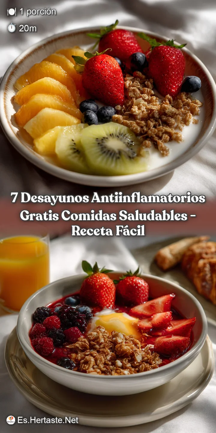7 Desayunos Antiinflamatorios GRATIS Comidas Saludables - Receta F&aacute;cil