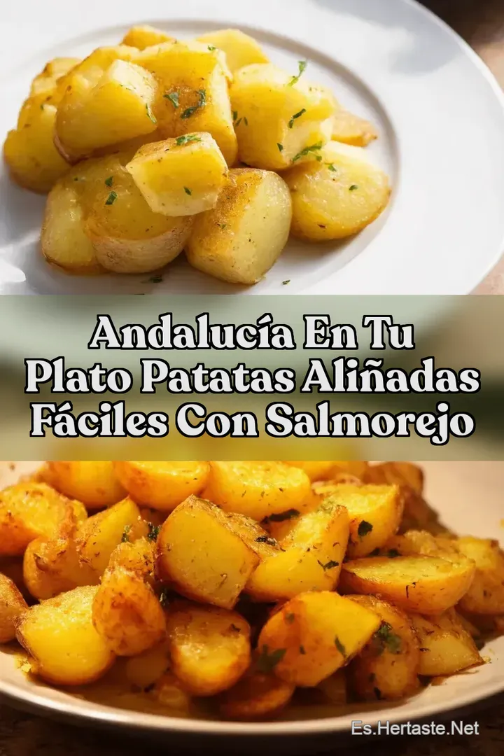 Andaluc&iacute;a en tu Plato Patatas Ali&ntilde;adas F&aacute;ciles con Salmorejo