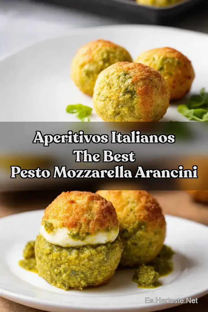 Aperitivos Italianos The Best Pesto Mozzarella Arancini