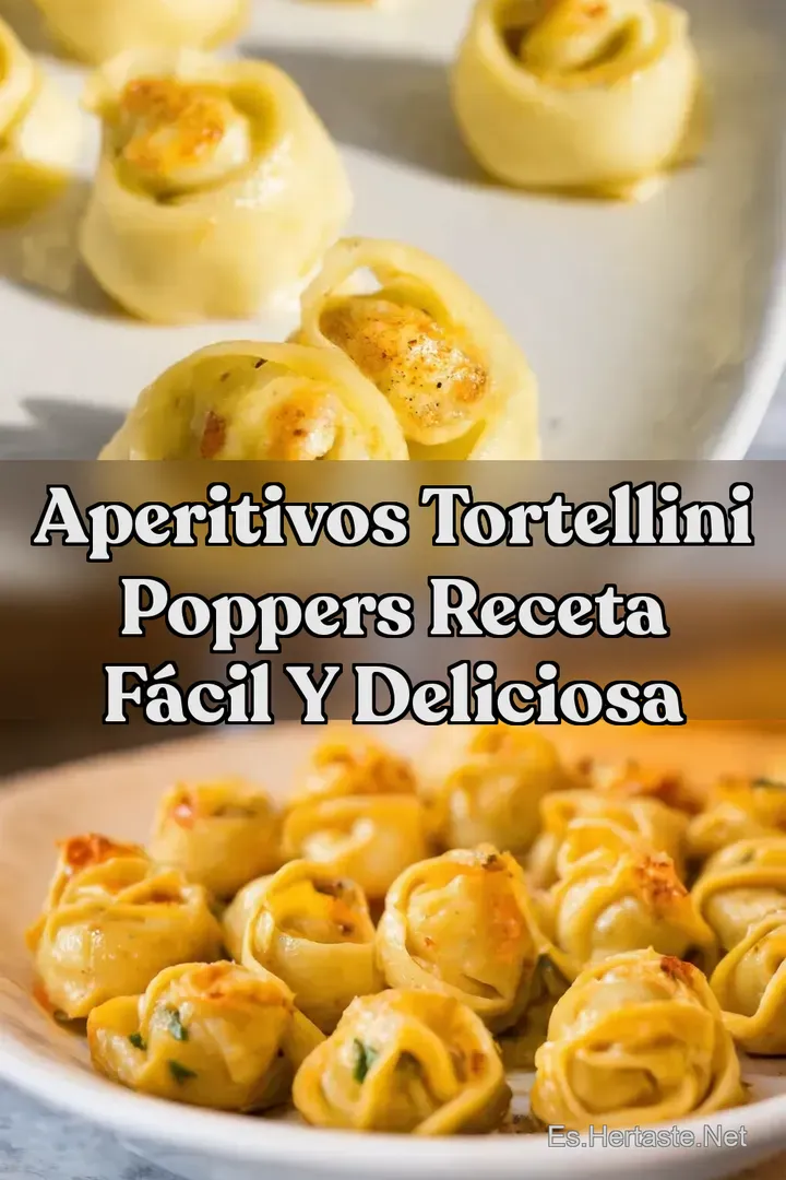 Aperitivos Tortellini Poppers Receta F&aacute;cil y Deliciosa