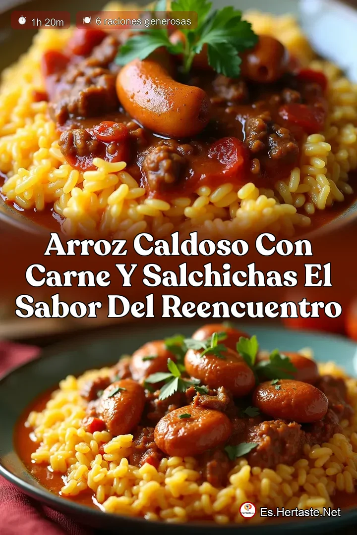 Arroz Caldoso con Carne y Salchichas El Sabor del Reencuentro