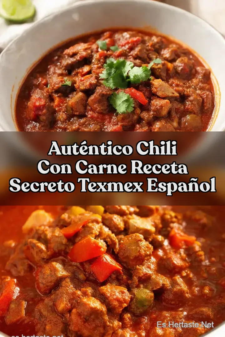 Aut&eacute;ntico Chili con Carne Receta Secreto TexMex Espa&ntilde;ol
