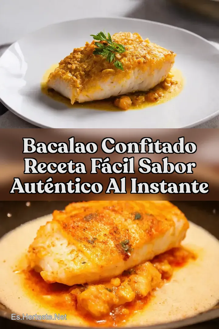 Bacalao Confitado Receta F&aacute;cil Sabor Aut&eacute;ntico al Instante