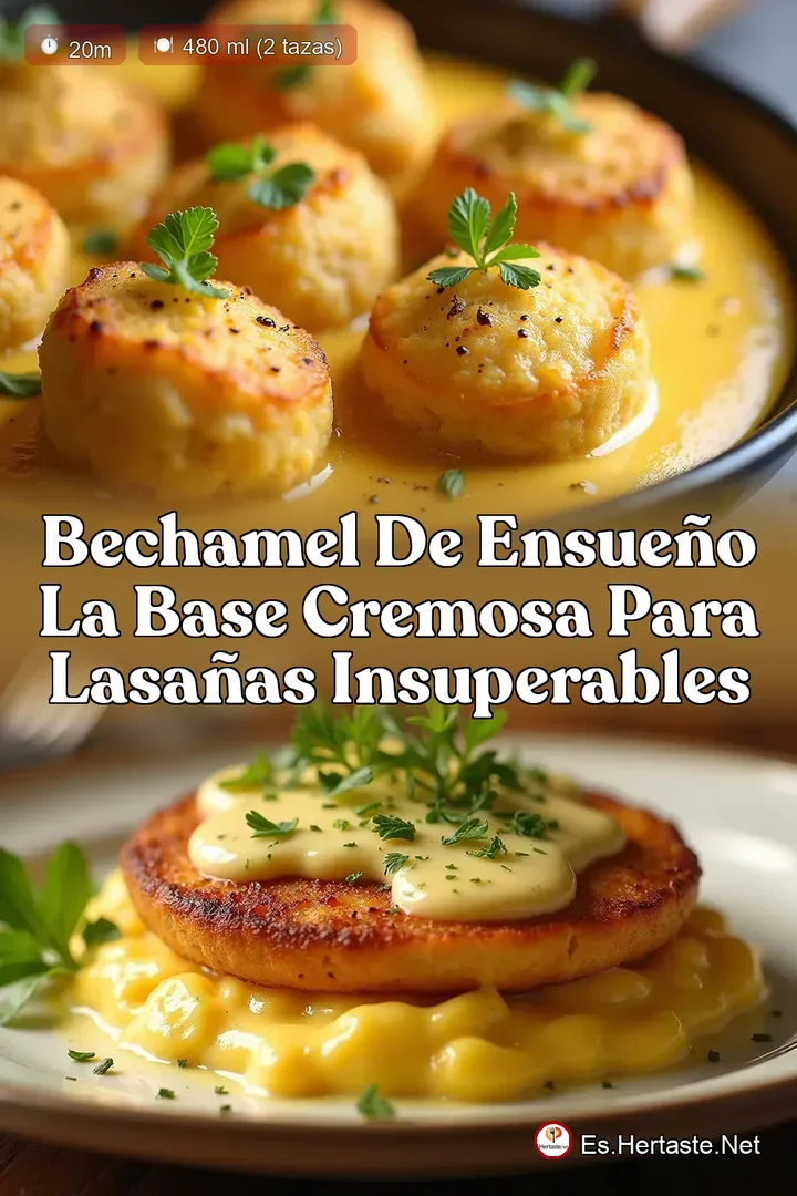 Bechamel de Ensue&ntilde;o La Base Cremosa para Lasa&ntilde;as Insuperables