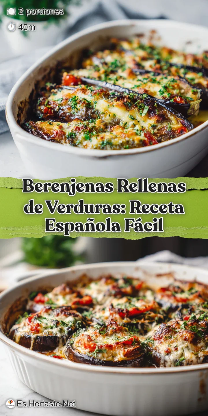 Close-up reveals tender eggplant flesh, bursting with a medley of saut&eacute;ed vegetables, all bathed in a rich, creamy, golden...