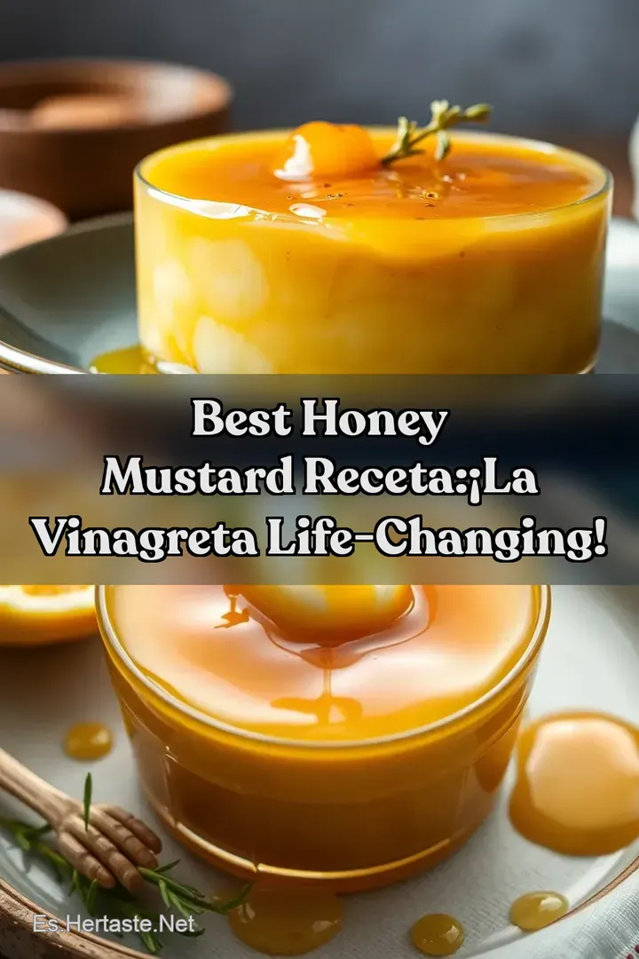 Best Honey Mustard Receta:&iexcl;La Vinagreta Life-Changing!