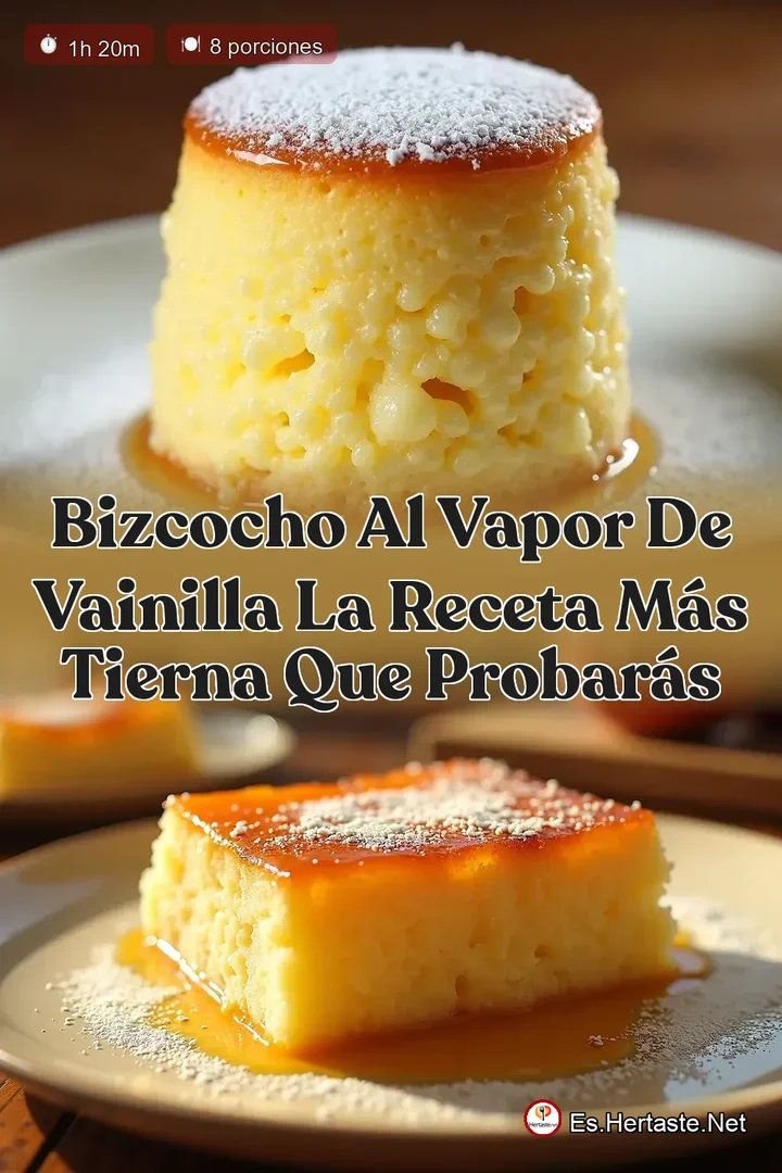 Bizcocho al Vapor de Vainilla La Receta M&aacute;s Tierna que Probar&aacute;s