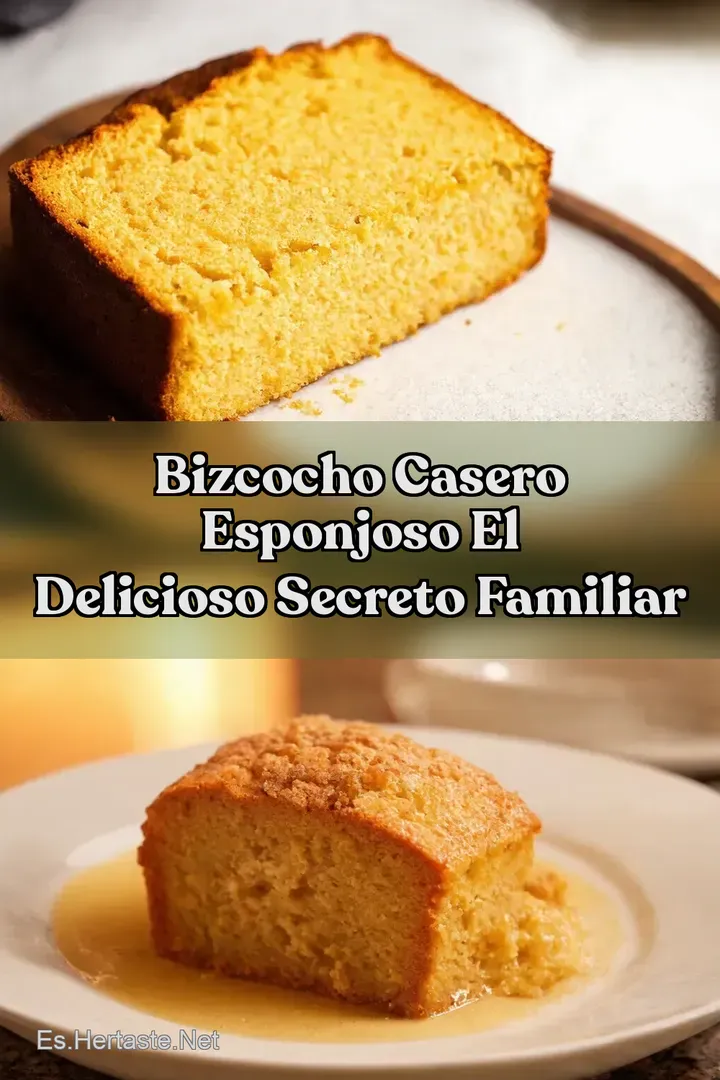 Bizcocho Casero Esponjoso El Delicioso Secreto Familiar