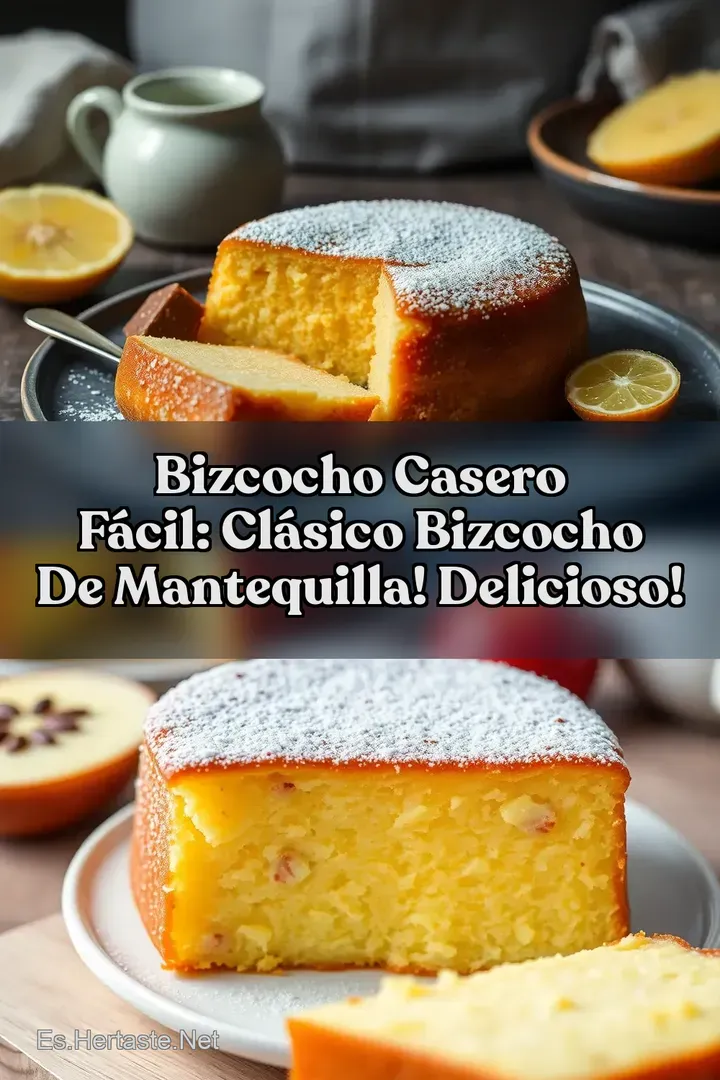 Bizcocho Casero F&aacute;cil: Cl&aacute;sico Bizcocho de Mantequilla! Delicioso!