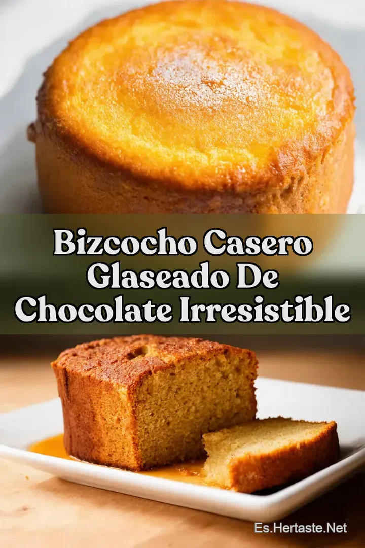 Bizcocho Casero Glaseado de Chocolate Irresistible