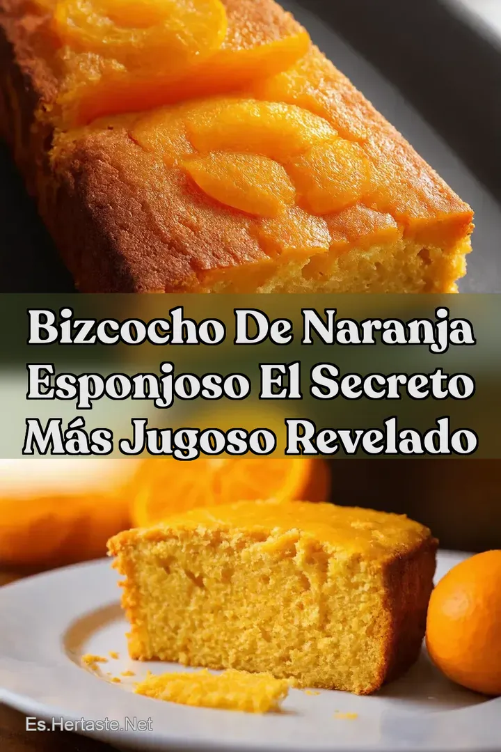 Bizcocho de Naranja Esponjoso El Secreto M&aacute;s Jugoso Revelado