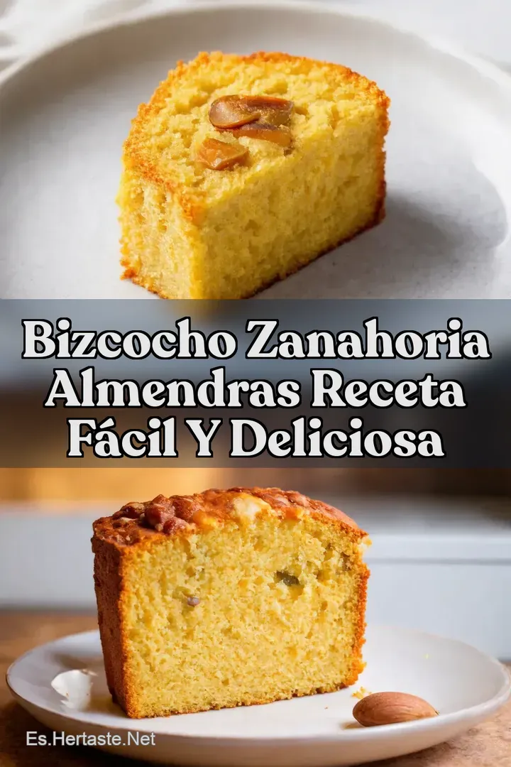 Bizcocho Zanahoria Almendras Receta F&Aacute;CIL y Deliciosa