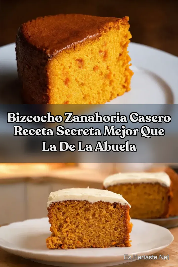 Bizcocho Zanahoria Casero Receta Secreta Mejor que la de la Abuela