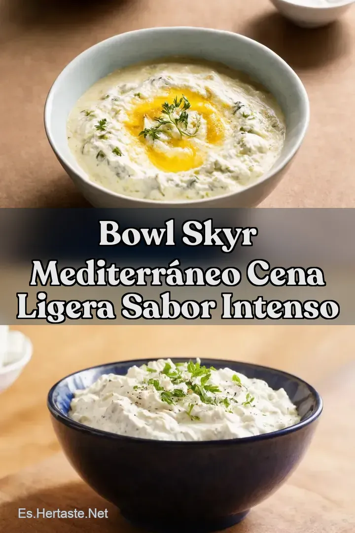 Bowl Skyr Mediterr&aacute;neo Cena Ligera Sabor Intenso