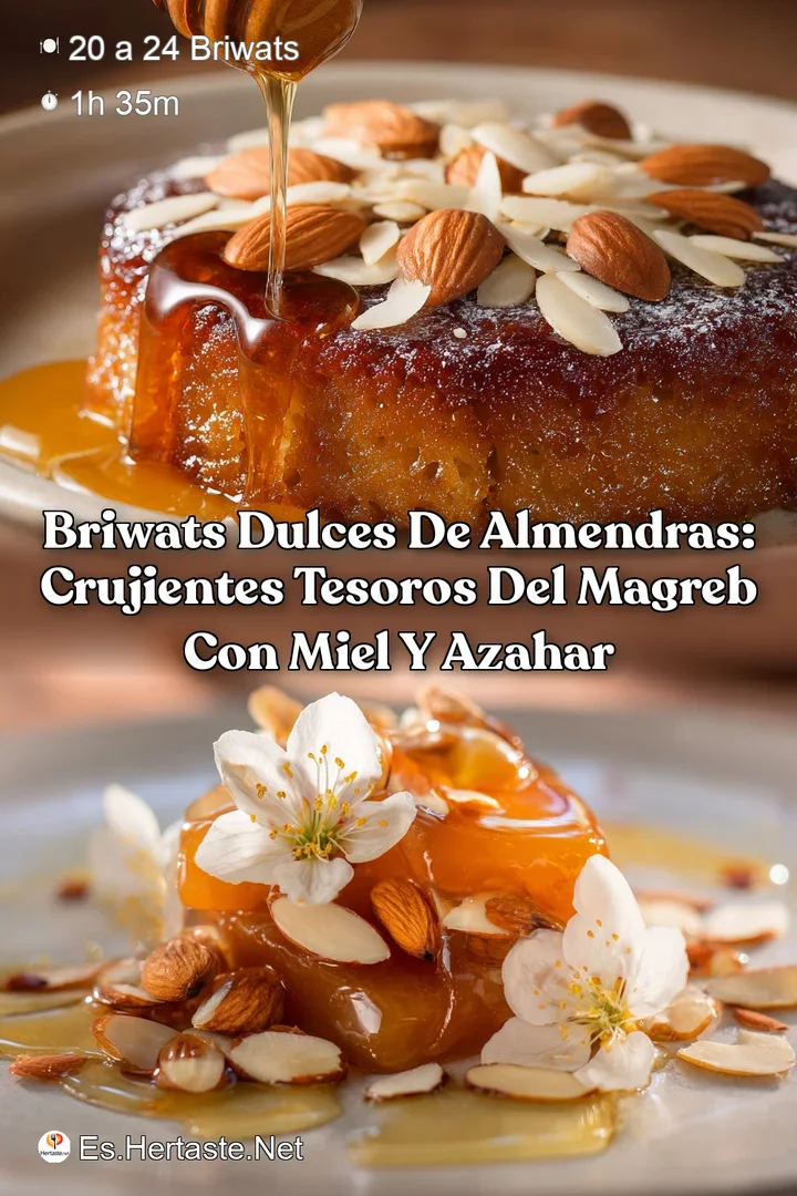 Briwats Dulces de almendras: crujientes tesoros del Magreb con miel y azahar