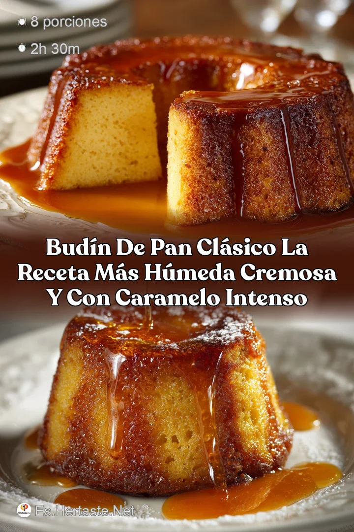 Bud&iacute;n de Pan Cl&aacute;sico La receta m&aacute;s h&uacute;meda cremosa y con caramelo intenso