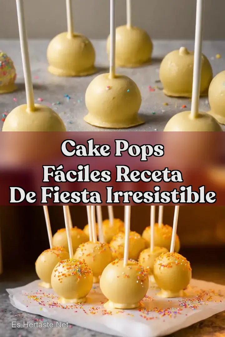 Cake Pops F&aacute;ciles Receta de Fiesta Irresistible