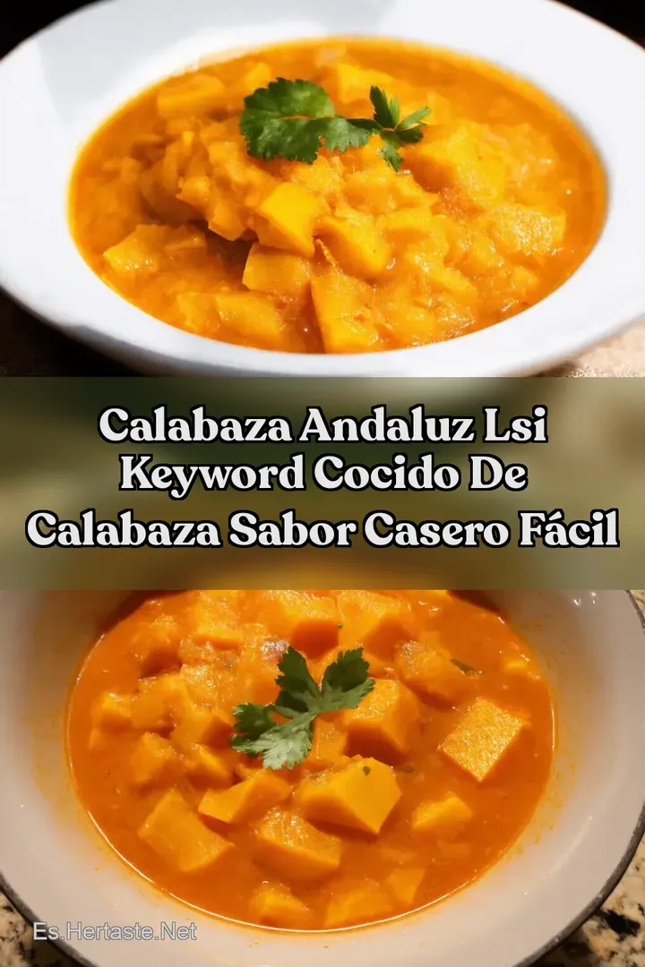Calabaza Andaluz LSI keyword Cocido de Calabaza Sabor Casero F&aacute;cil