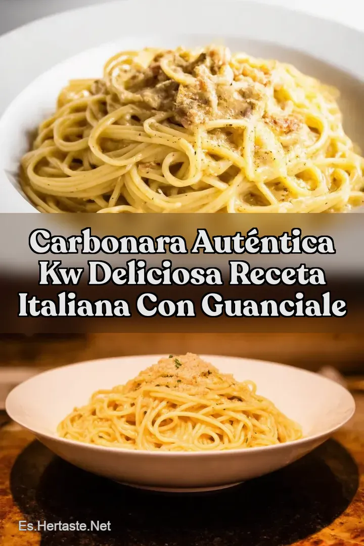 Carbonara Aut&eacute;ntica kw Deliciosa Receta Italiana con Guanciale