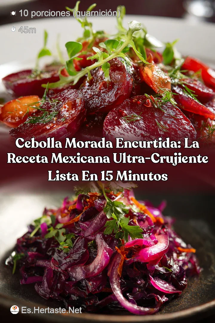 Cebolla Morada Encurtida: La Receta Mexicana Ultra-Crujiente Lista en 15 Minutos
