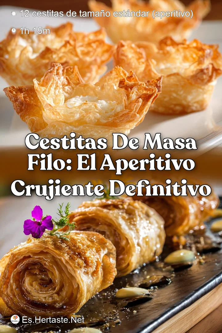 Cestitas De Masa Filo: El Aperitivo Crujiente Definitivo