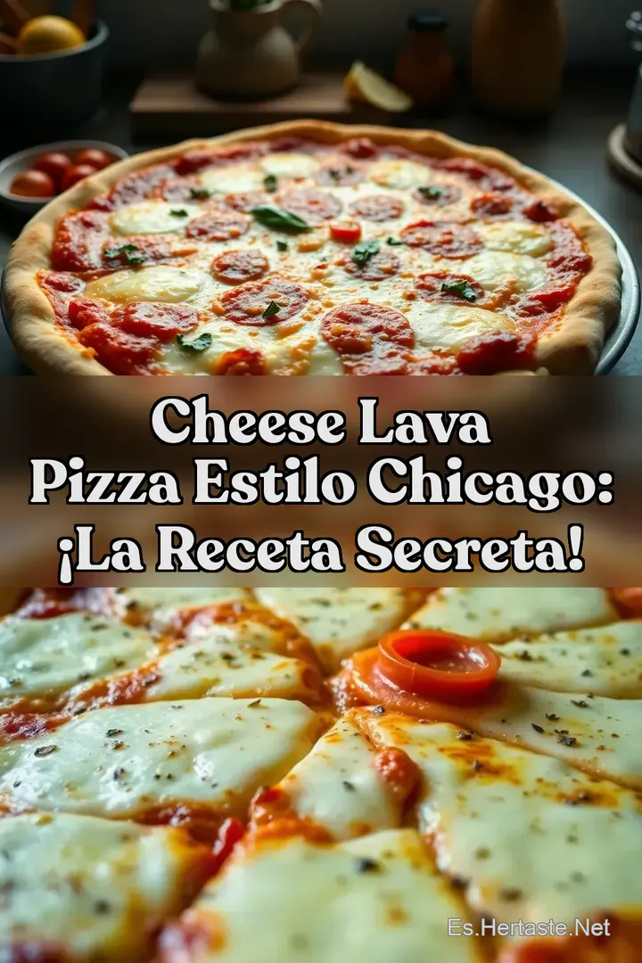 Cheese Lava Pizza Estilo Chicago: &iexcl;La Receta Secreta!