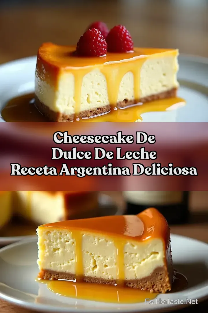 Cheesecake de Dulce de Leche Receta Argentina Deliciosa
