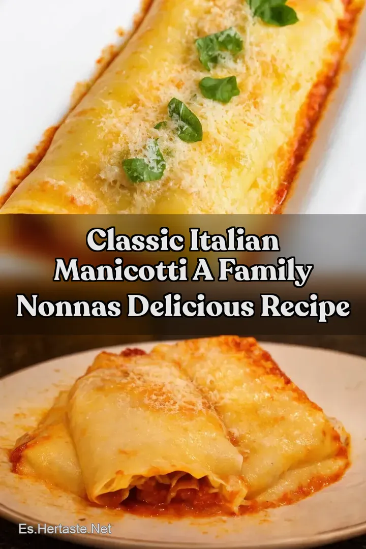 Classic Italian Manicotti A Family Nonnas Delicious Recipe