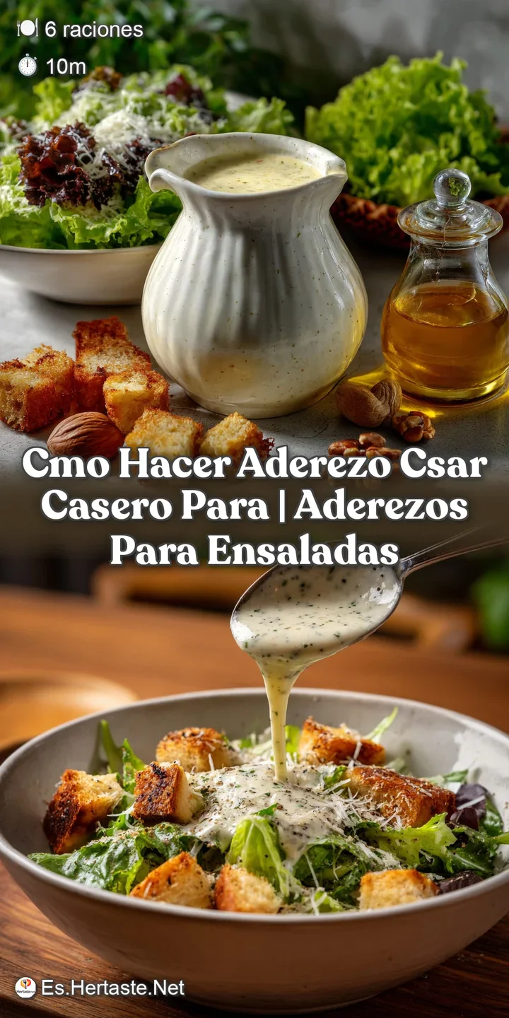 Cmo Hacer Aderezo Csar Casero Para | Aderezos Para Ensaladas