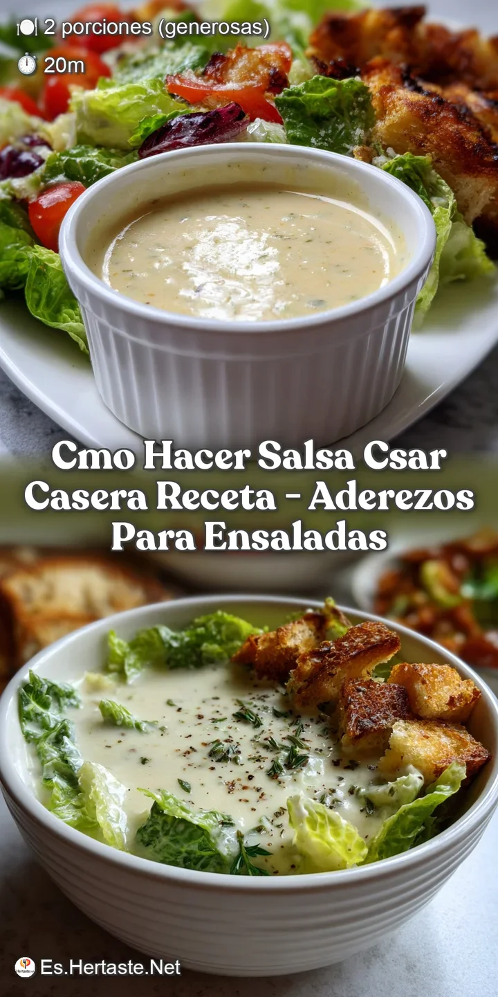 Cmo Hacer Salsa Csar Casera Receta - Aderezos Para Ensaladas
