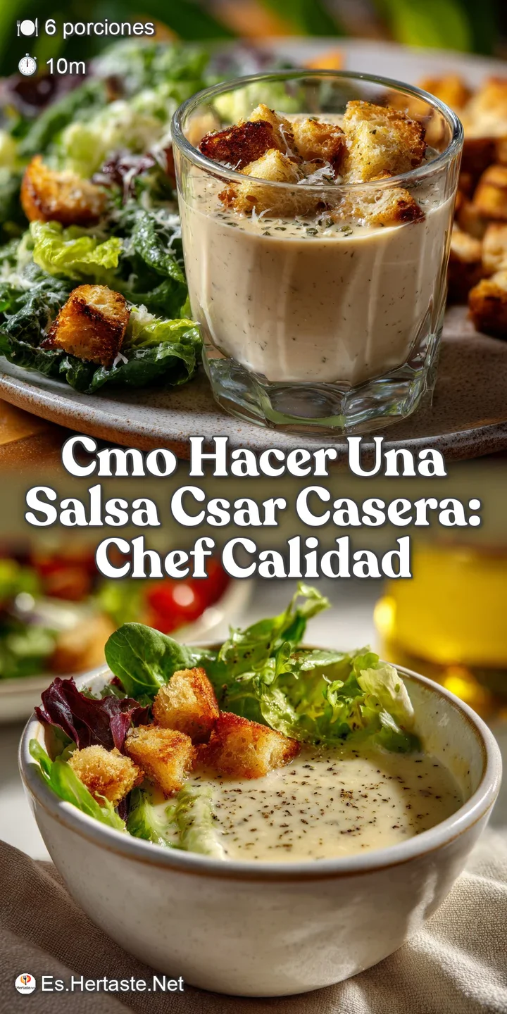 Cmo Hacer Una Salsa Csar Casera: Chef Calidad
